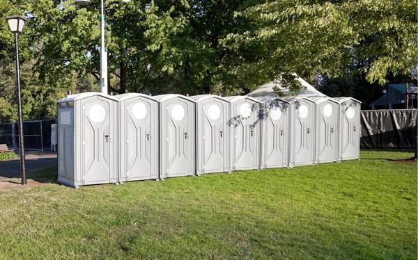 we offer delivery and pickup services for our special event portable toilets, and our crew will work with you to ensure that they are delivered and picked up at a convenient time for your event